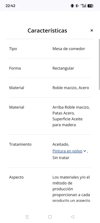 Mesa de comedor a estrenar