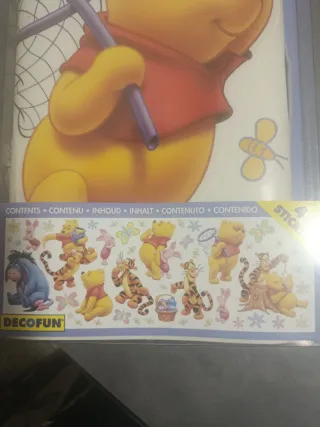 Sticker Murali Disney Winnie Pooh 45 Pezzi