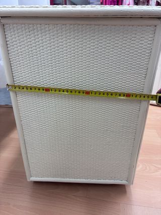 Mueble de mimbre beige 3 cajones