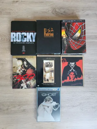 Lote DVDs Coleccionista Rocky, Padrino, Spider-Man