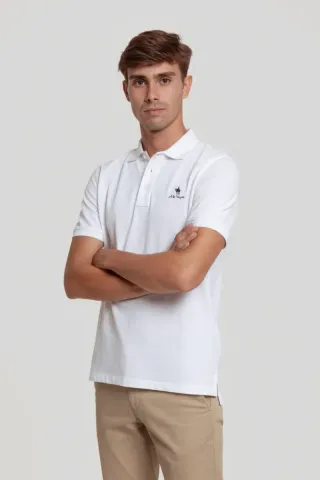 Polo A la Vaquera blanco manga corta