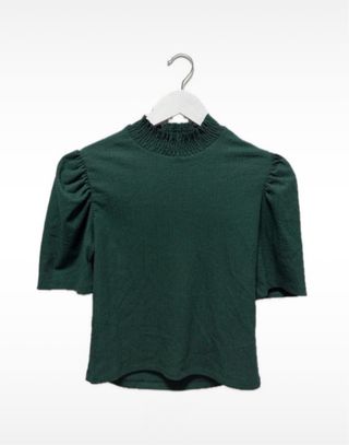 Jersey verde cuello alto talla S