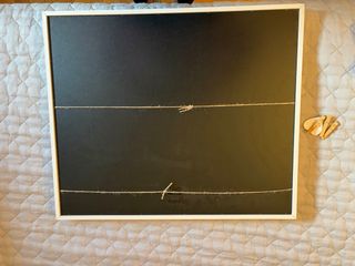 Marco de fotos de madera con cuerdas