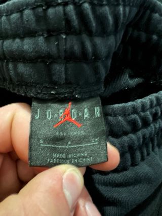 Pantaloncini Jordan neri con logo Jumpman