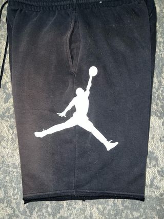 Pantaloncini Jordan neri con logo Jumpman