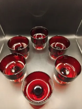 🇨🇵 6 Copas Cava/Vino Vintage Francesas Rubi