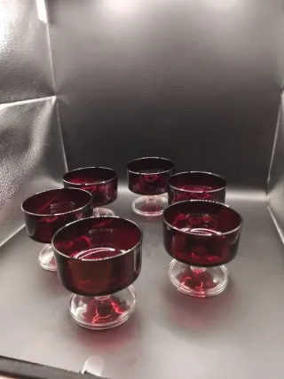 🇨🇵 6 Copas Cava/Vino Vintage Francesas Rubi