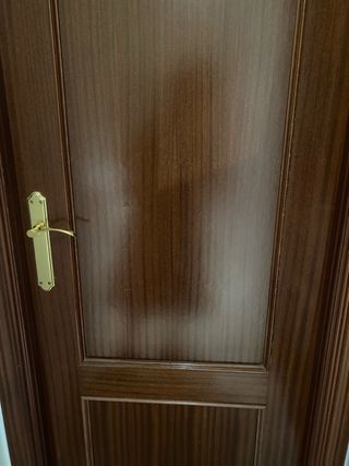 Puerta de interior madera nueva mismo tono todas.