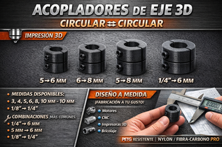 Acopladores de Eje 3D Circular
