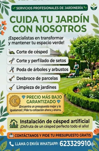 Servicio de jardinería