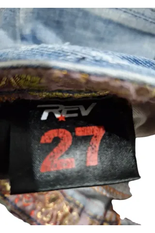 Jeans donna strappati blu