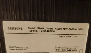 TV LED Samsung 43" - 4K UHD HDR