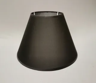 Paralume nero in tessuto