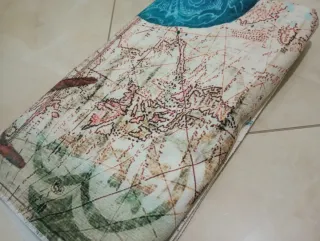 Telo mare microfibra tartaruga mappa