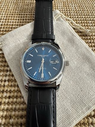 Reloj Chronos 39mm Azul Cuarzo