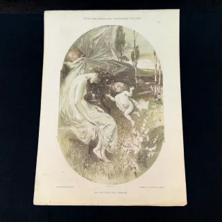 Cromolitografías Art Nouveau Jugendstil 1886