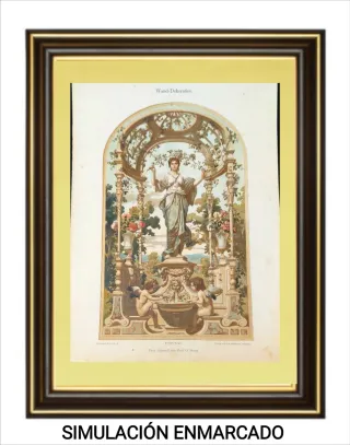 Cromolitografías Art Nouveau Jugendstil 1886