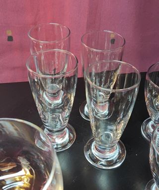 Set di 12 bicchieri in cristallo per cocktail/frappé/vino