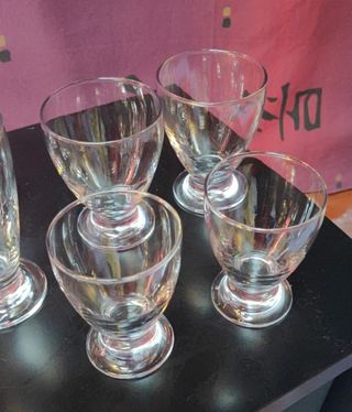 Set di 12 bicchieri in cristallo per cocktail/frappé/vino