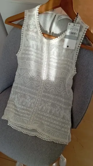 Camiseta Sfera Encaje Talla S