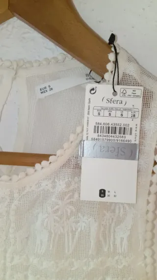 Camiseta Sfera Encaje Talla S