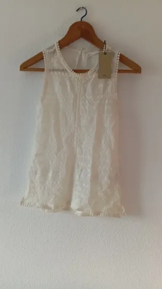 Camiseta Sfera Encaje Talla S