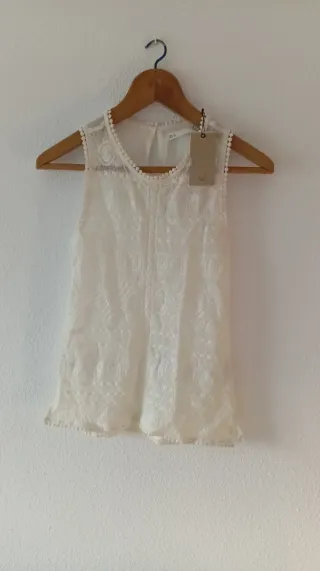 Camiseta Sfera Encaje Talla S