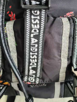 DESIGUAL - Mochila Flores Negra