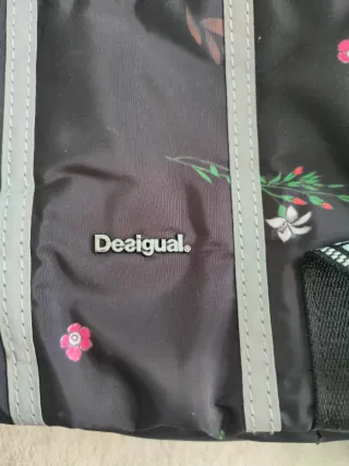 DESIGUAL - Mochila Flores Negra