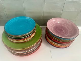 Vajilla Conforama Cerámica Multicolor