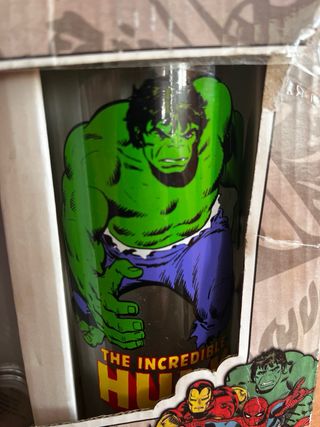 Set 4 Vasos Marvel Comics