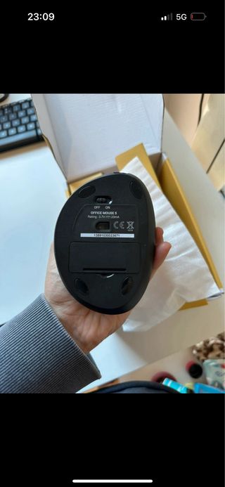 Ratón Vertical Energy Sistem 5 Negro