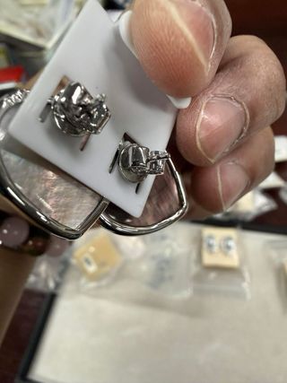 Pendientes Perla Mabé Natural Corazón