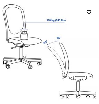 Silla de escritorio negra con respaldo de malla