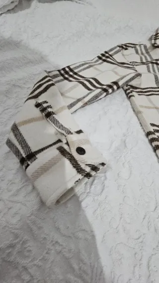 Camisa/Sobrecamisa Cuadros Pull&Bear Talla XS