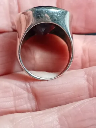 Anillo Plata Ley Zafiro facetado