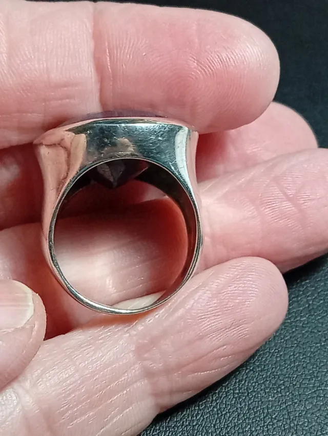 Anillo Plata Ley Zafiro facetado