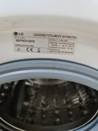 Lavadora LG Direct Drive 8kg