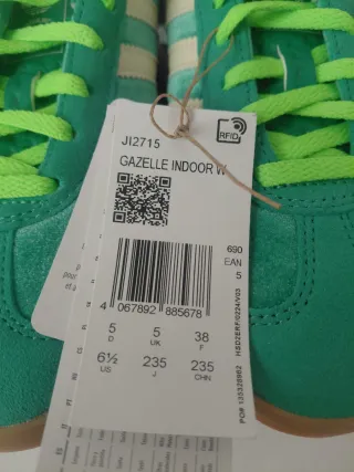 Zapatillas Adidas Gazelle 38. A estrenar