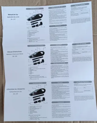 Aspirapolvere Auto e Casa Wet and Dry