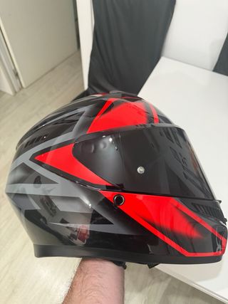 Casco AGV K3 E2206 Talla L Negro Rojo
