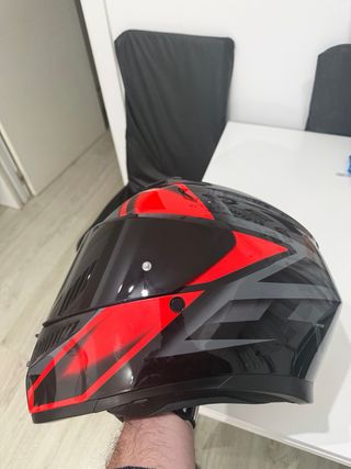 Casco AGV K3 E2206 Talla L Negro Rojo