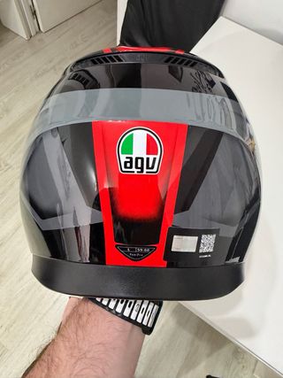 Casco AGV K3 E2206 Talla L Negro Rojo