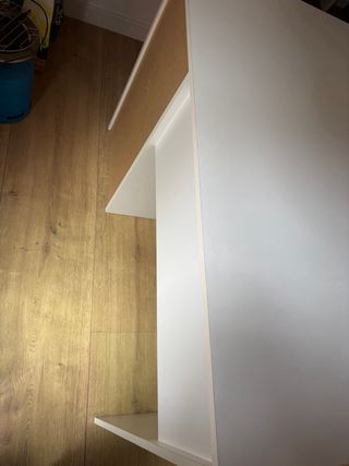 Escritorio blanco 3 cajones como nuevo