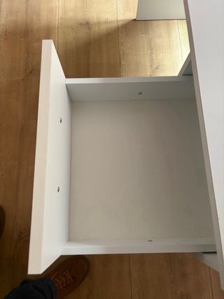 Escritorio blanco 3 cajones como nuevo