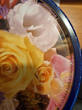 Scatola Vintage Biscotti Danesi Vuota "floreale"