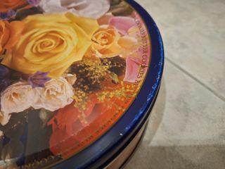 Scatola Vintage Biscotti Danesi Vuota "floreale"