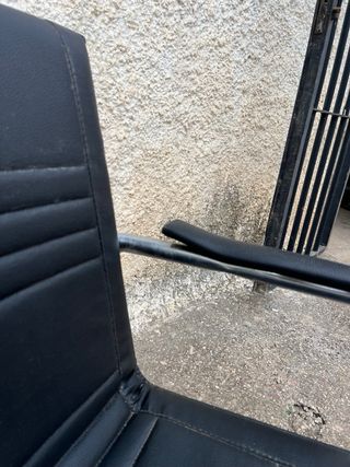 Sillas de cuero negro (2 unidades)