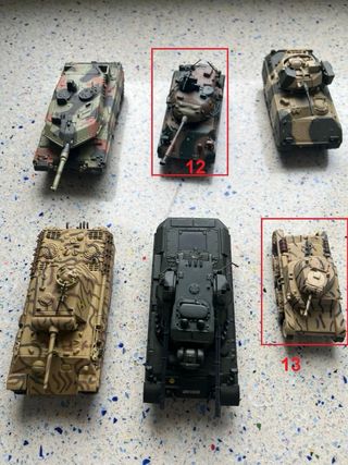 Tanques miniatura coleccionables