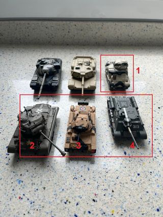 Tanques miniatura coleccionables